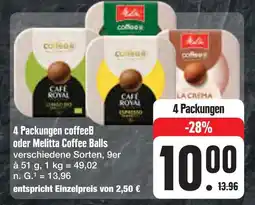 E-Center Coffeeb 4 packungen coffeeb oder melitta coffee balls Angebot