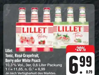 E-Center Lillet tonic, rosé grapefruit, berry oder white peach Angebot