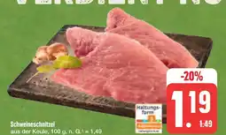E-Center Schweineschnitzel Angebot