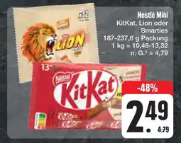 E-Center Nestlé mini kitkat, lion oder smarties Angebot