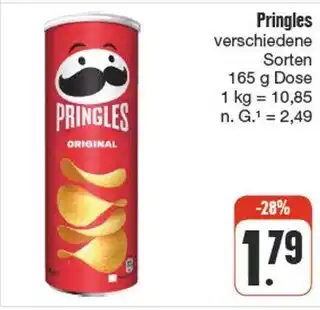 nah & gut Pringles verschiedene sorten Angebot