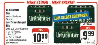 nah & gut Ur-krostitzer ur-krostitzer bier oder schwedenquell pils Angebot