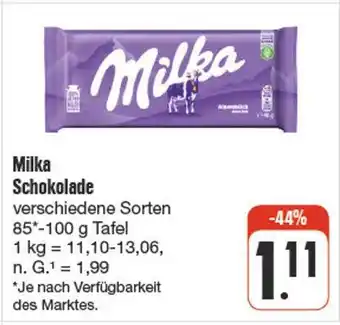 nah & gut Milka schokolade Angebot