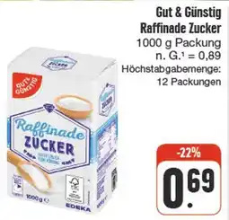 nah & gut Gut & günstig raffinade zucker Angebot