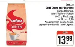 nah & gut Lavazza caffè crema oder espresso Angebot