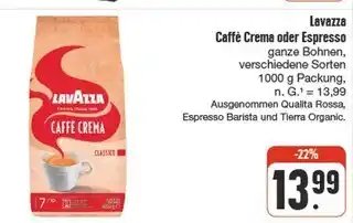 nah & gut Lavazza caffè crema oder espresso Angebot