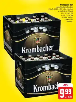 E-Center Krombacher krombacher bier Angebot