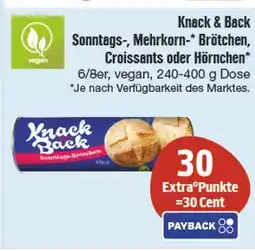 nah & gut Knack & back sonntags-, mehrkorn- brötchen, croissants oder hörnchen Angebot