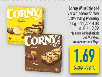 diska Corny corny müsliriegel Angebot