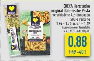 diska Edeka herzstücke penne rigate n.79 Angebot
