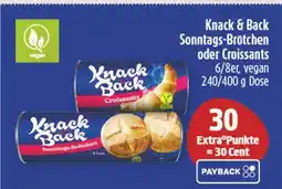 diska Knack & back sonntags-brötchen oder croissants Angebot