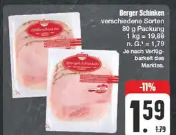 Edeka Berger schinken Angebot