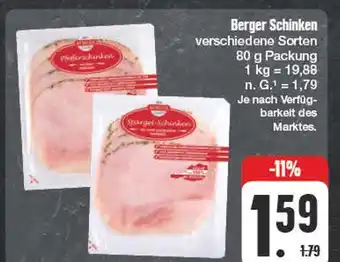Edeka Berger schinken Angebot