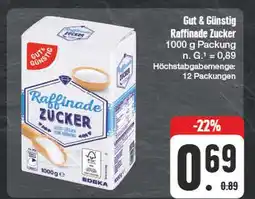 Edeka Gut & günstig raffinade zucker Angebot