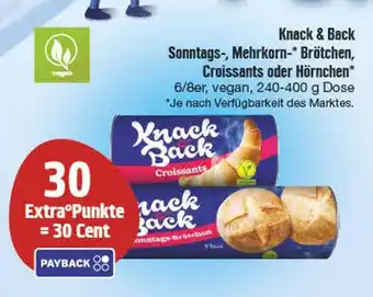 Edeka Knack & back sonntags-, mehrkorn- brötchen, croissants oder hörnchen Angebot