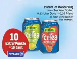 Edeka Pfanner ice tea sparkling Angebot