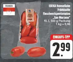 Edeka Franken flaschenrispentomaten san marzano Angebot