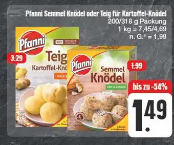 Edeka Pfanni semmel knödel oder teig für kartoffel-knödel Angebot