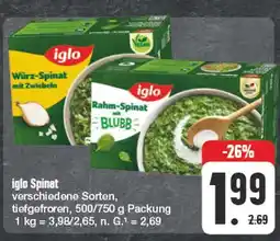 Edeka Iglo würz-spinat Angebot