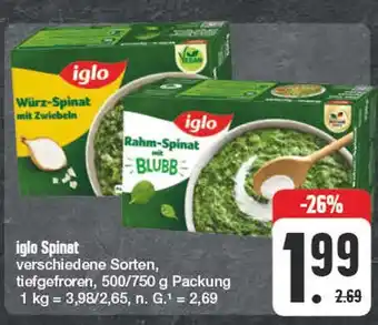 Edeka Iglo würz-spinat Angebot