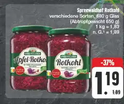Edeka Spreewaldhof apfel-rotkohl Angebot