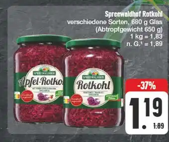 Edeka Spreewaldhof apfel-rotkohl Angebot