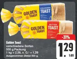 Edeka Golden toast vollkorn toast Angebot