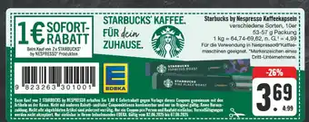 Edeka Starbucks starbucks by nespresso kaffeekapseln Angebot