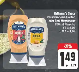 Edeka Hellmann's verschiedene sorten oder real mayonnaise Angebot