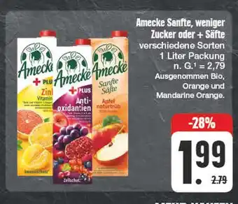 Edeka Amecke sanfte, weniger zucker oder + säfte Angebot