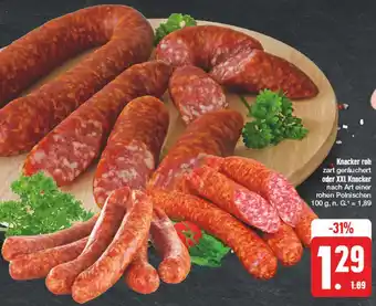Edeka Knacker roh oder xxl knacker Angebot