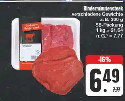 Edeka Qualität vom meisterhand rinderminutensteak Angebot