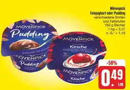 Edeka Mövenpick feinjoghurt oder pudding Angebot