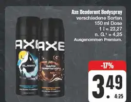 Edeka Axe deodorant bodyspray Angebot