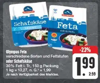 Edeka Olympus feta oder schafskäse Angebot