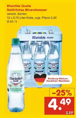 Netto Marken-Discount Rheinfels quelle natürliches mineralwasser Angebot