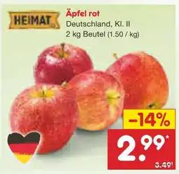 Netto Marken-Discount Heimat äpfel rot Angebot