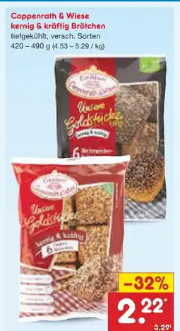 Netto Marken-Discount Coppenrath & wiese kernig & kräftig brötchen Angebot