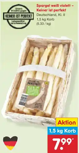 Netto Marken-Discount Keiner ist perfekt spargel weiß violett Angebot