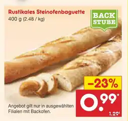 Netto Marken-Discount Backstube rustikales steinofenbaguette Angebot