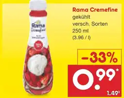 Netto Marken-Discount Rama cremfine Angebot