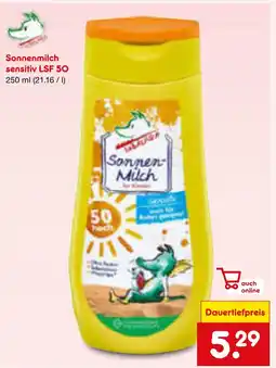 Netto Marken-Discount Sonnenmilch sensitiv lsf 50 Angebot