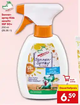 Netto Marken-Discount Sonnenspray kids sensitiv ssf 50+ Angebot