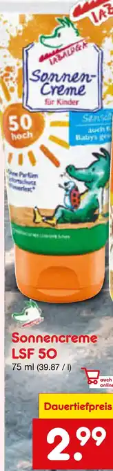 Netto Marken-Discount Sonnencreme lsf 50 Angebot