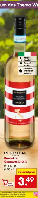 Netto Marken-Discount San mondello bardolino chiaretto d.o.p Angebot