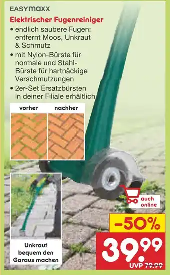 Netto Marken-Discount Easymaxx elektrischer fugenreiniger Angebot