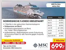 Netto Marken-Discount Msc cruises norwegische fjorde kreuzfahrt Angebot