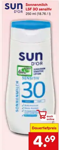 Netto Marken-Discount Sun d'or sonnenmilch lsf 30 sensitiv Angebot