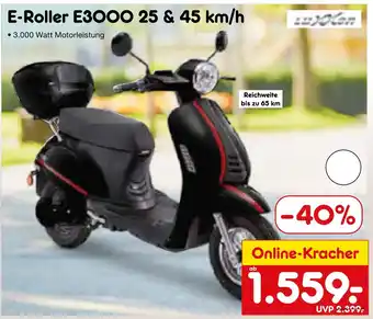Netto Marken-Discount Luxxon e-roller e3000 25 & 45 km/h Angebot
