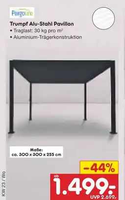 Netto Marken-Discount Pergola trumpf alu-stahl pavillon Angebot